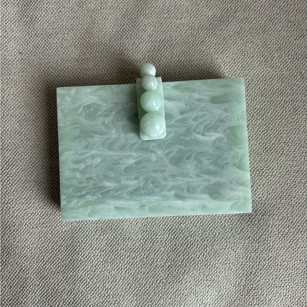 Cult Gaia Mint Green Clutch